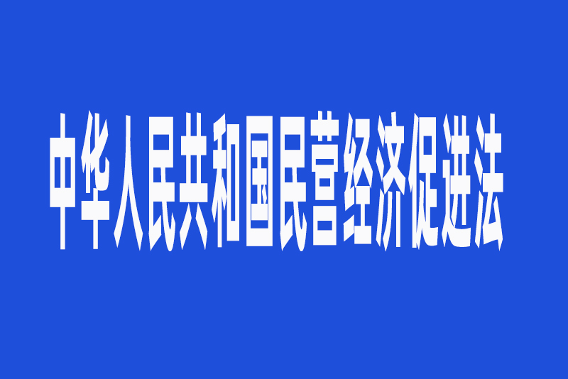 中华人民共和国民营经济促进法